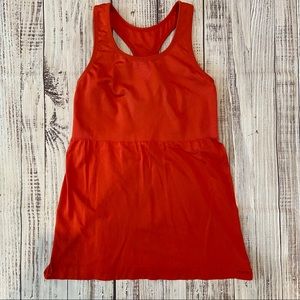 Patagonia Burnt Orange Tank Top W/Shelf Bra.  Size Medium. EUC
